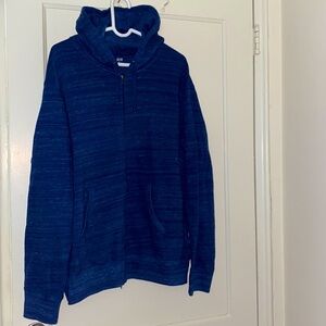 Uniqlo blue zip hoodie size: 3XL